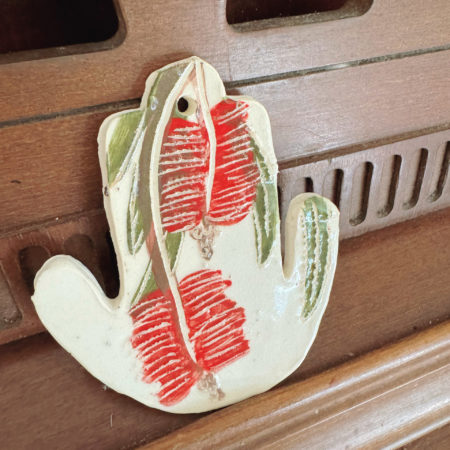 Bottlebrush Hamsa Wall Hanging