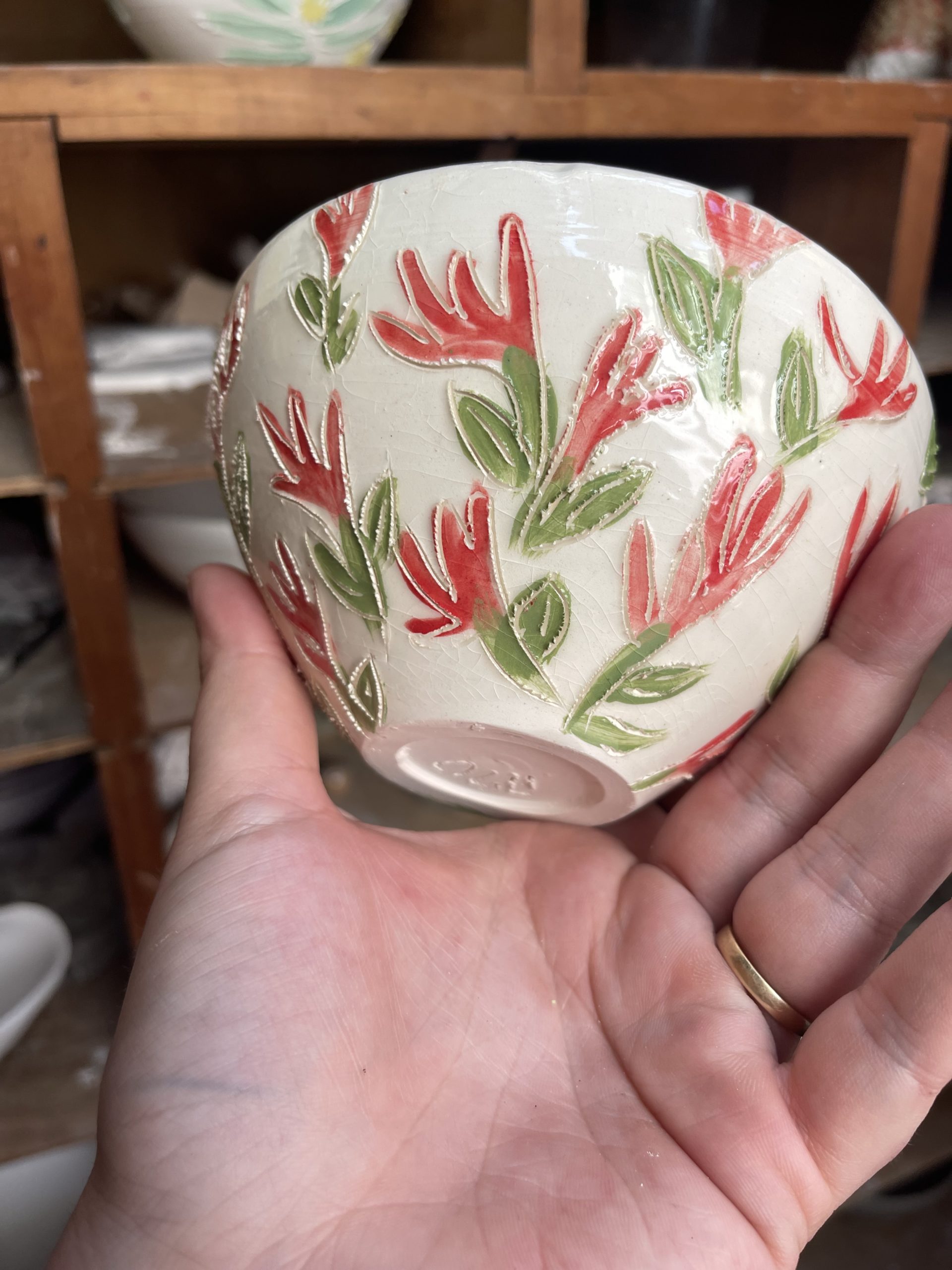 Kangaroo Paw Pottery Bowl